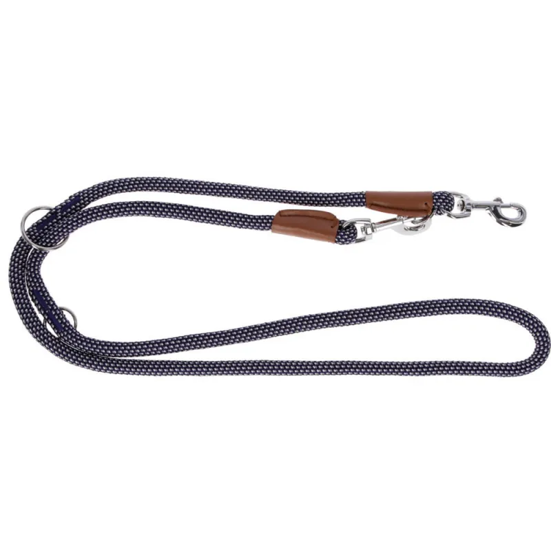 Laisse corde bleue 200 cm - solide et réglable pour chiens