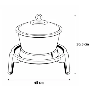 Abreuvoir 6L sur pieds rouge/blanc pour volailles - Novital