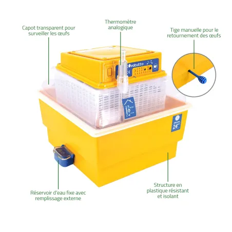 Couveuse Novital Covatutto 24 Eco - 24 œufs