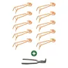 Kit 10 pièges à taupes Putange en acier cuivré + pince