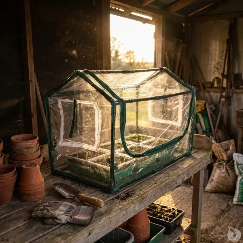 Mini serre métal 40x78x50 cm pour semis et plantes