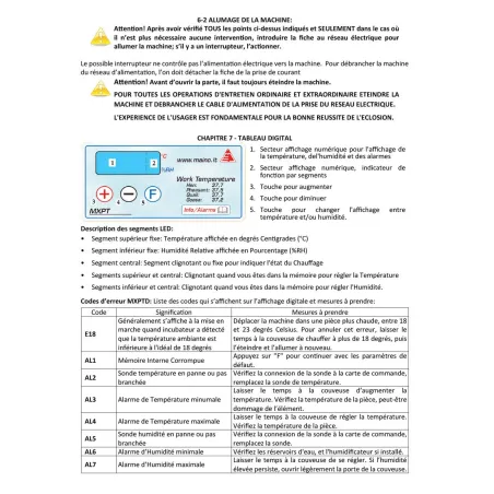 Couveuse évolutive 147 œufs - tiroirs caille à oie MAINO
