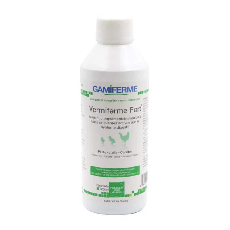 Complément alimentaire anti-parasites volailles 300 ml