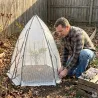 Dôme serre hivernage transparent pour plantes fragiles