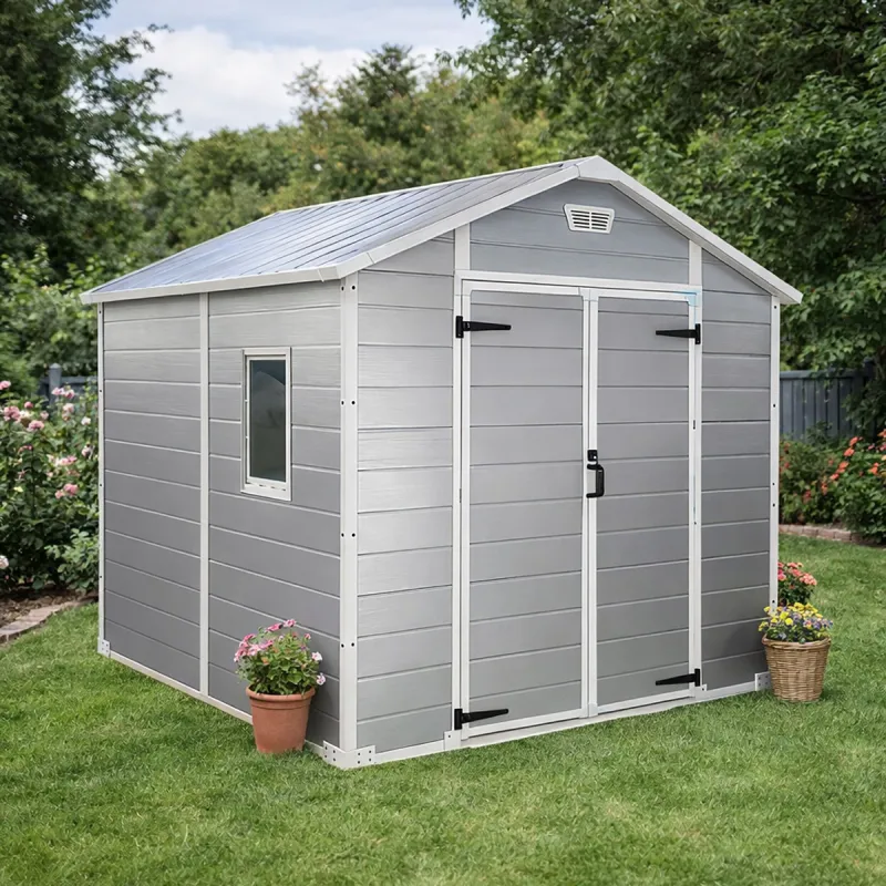 Abri Lys plastique 2 portes - 4,18m² - Hauteur 222 cm