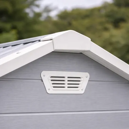 Abri Lys plastique 2 portes - 4,18m² - Hauteur 222 cm