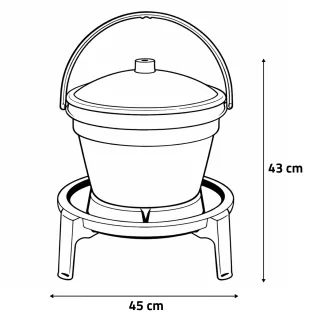 Abreuvoir seau 12L sur pieds avec poignée - NOVITAL