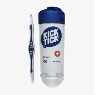 Kit anti-tiques Kick the Tick : spray + pince