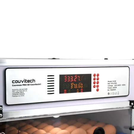 Couveuse PRO Couvitech® 68 œufs - Automatisée & Haute Performance
