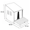 Pondoir OLBA à pente réglable pour poules - 49x31x42 cm