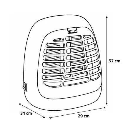 Lampe UV anti-moustiques intérieur/extérieur 50m²