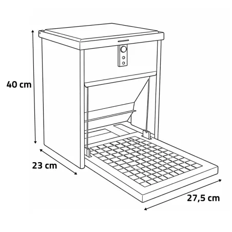 Mangeoire Feedomatic 5kg anti-nuisibles pour volailles