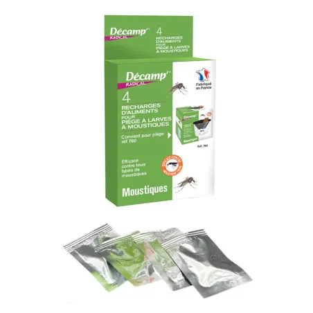 Recharges écologiques pour piège à larves de moustiques (x4)