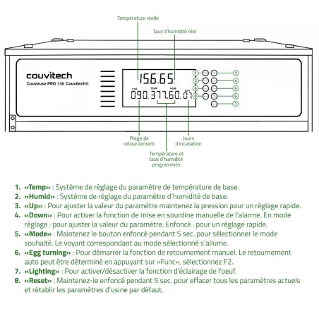Couveuse PRO Couvitech® 136 œufs - Incubation pro