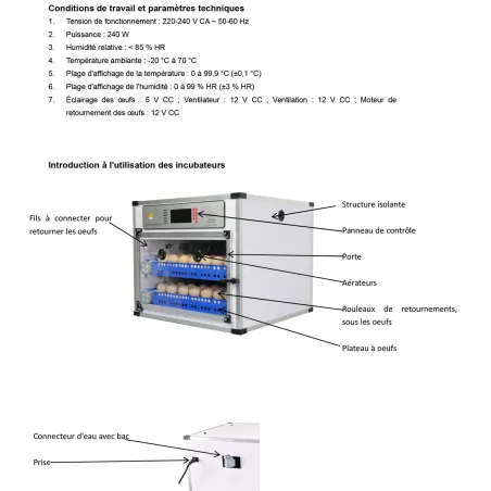 Couveuse PRO Couvitech® 136 œufs - Incubation pro