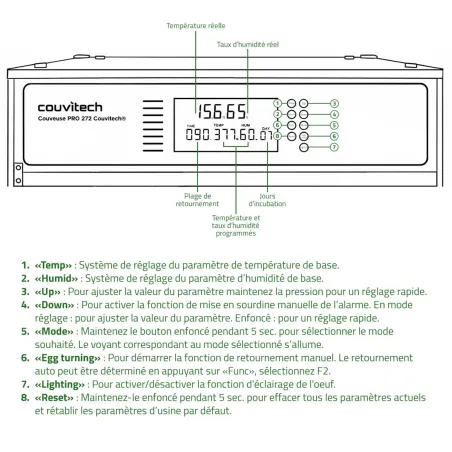 Couveuse PRO Couvitech® 272 œufs - Automatisée & Haute Performance