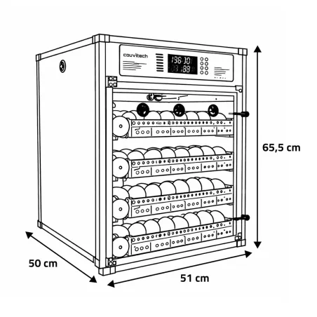 Couveuse PRO Couvitech® 272 œufs - Automatisée & Haute Performance