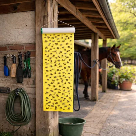 Rouleau anti-mouches 9m x 30cm pour élevage et locaux