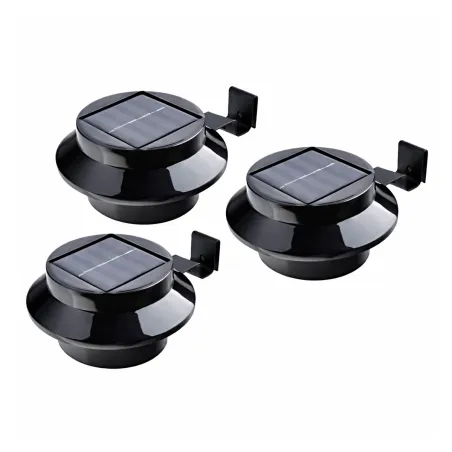 Éclairage solaire gouttière - Pack de 3 lampes LED