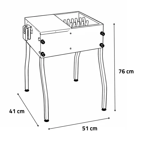 Plumeuse humide Piumina 30 doigts - Acier inox