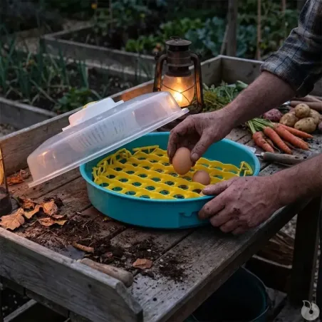 Couveuse semi-auto 51 œufs Puisor IO-203 - Éclosion facile