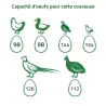 Kit couveuse évolutive 98 œufs + accessoires caille/poule