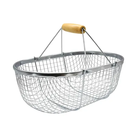 Panier récolte 15L - poignée bois - potager & verger