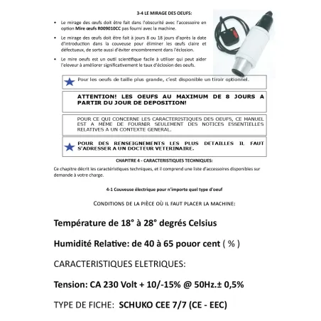 Couveuse évolutive 98 œufs + 2 tiroirs + panier éclosion