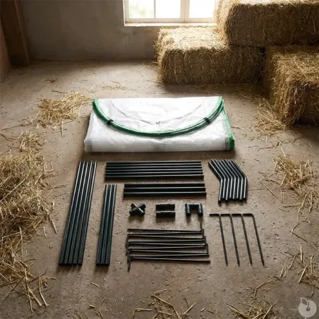 Serre tunnel demi-lune 200x80x170cm - PE 130g/m²