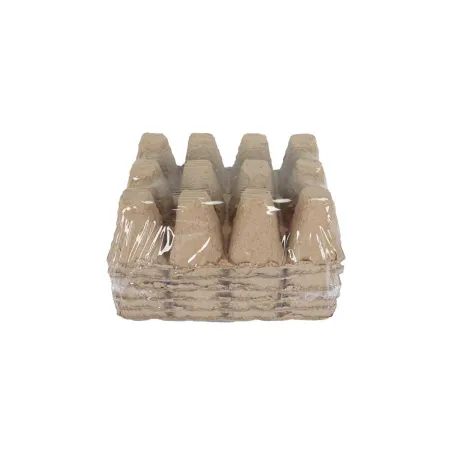 Plaques semis biodégradables 12 alvéoles - 16x12x5 cm écolo