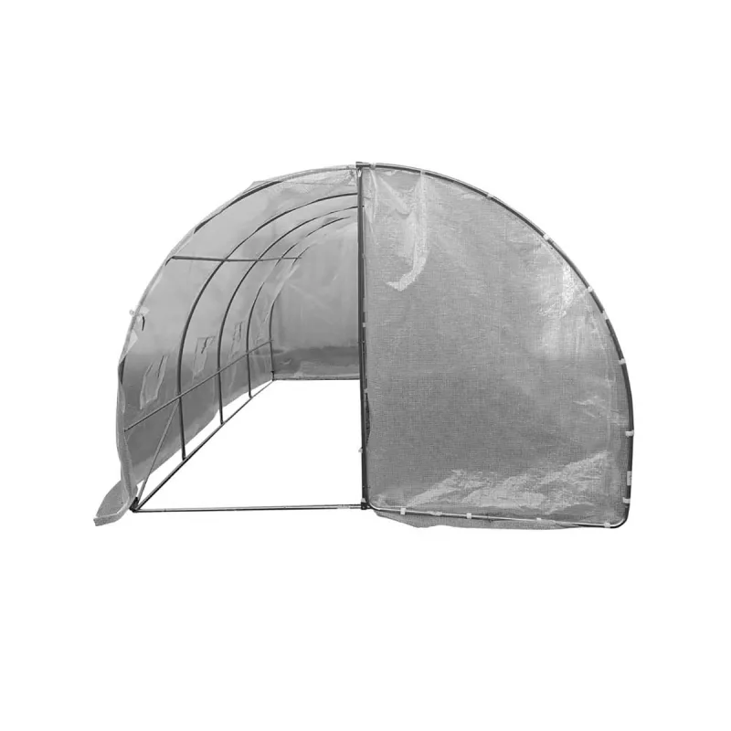 Serre pro 12m² galvanisée - Housse anti-UV 140g/m²