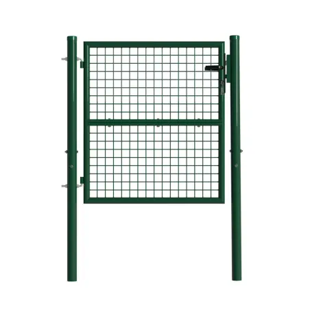 Portillon grillagé 1x1m vert maille 50mm serrure