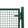 Portillon grillagé 1x1m vert maille 50mm serrure