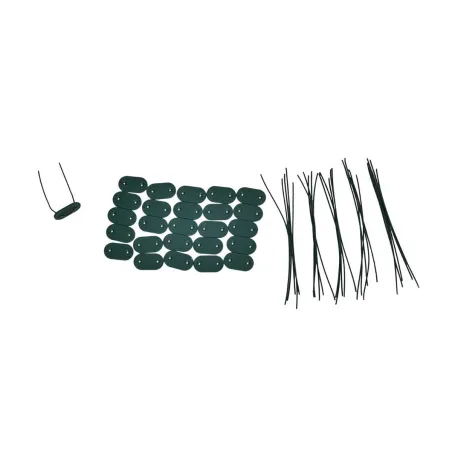 Canisse PVC occultante 1x3m vert - Fixations incluses