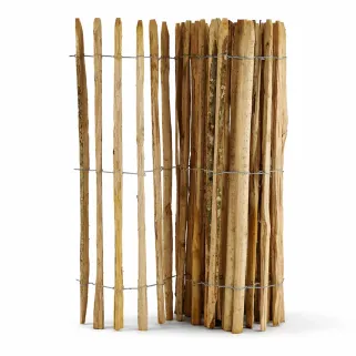 Clôture en châtaignier PEFC - 5m x 1,20m - Écart 6-7cm
