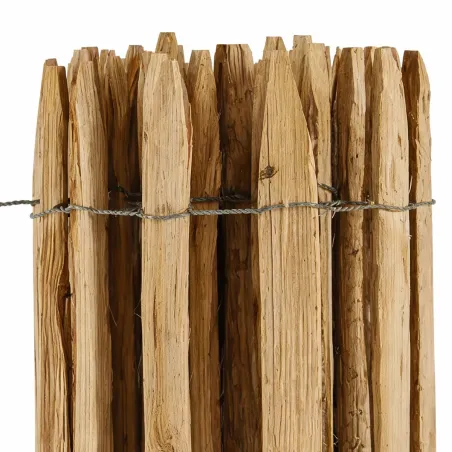 Clôture en châtaignier PEFC - 5m x 1,20m - Écart 6-7cm