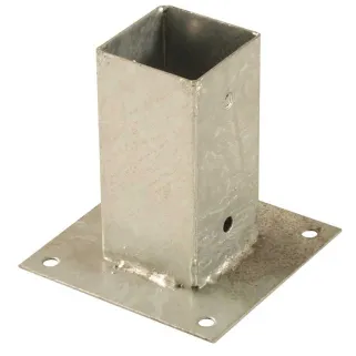 Support poteau bois 7,1x7,1cm - Acier galvanisé à visser