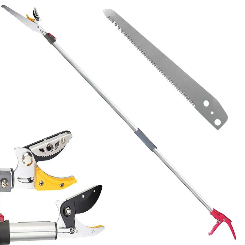 Sécateur 2-en-1 télescopique coupe & scie jusqu'à 4m