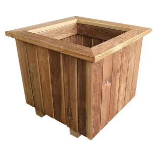 Jardinière carrée bois autoclave 40x40 cm - Extérieur
