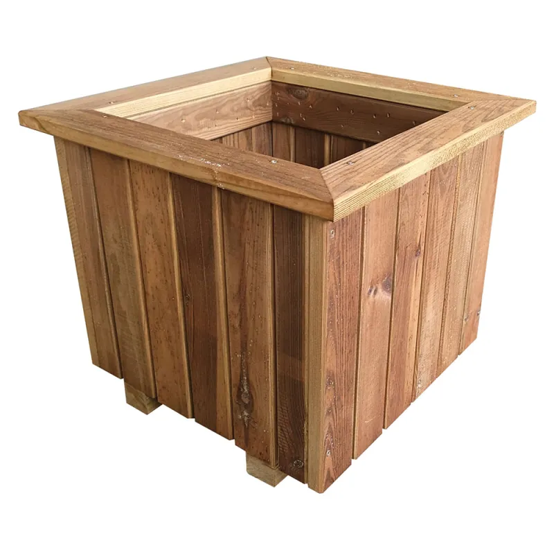 Jardinière carrée bois autoclave 40x40 cm - Extérieur