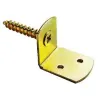 Lot de 4 équerres galvanisées pour clôture bois - Vis 3,8 cm