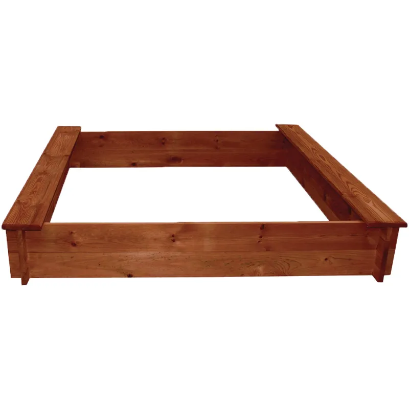 Bac à sable en bois 120x120 cm - Jeu extérieur enfants