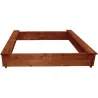 Bac à sable en bois 120x120 cm - Jeu extérieur enfants