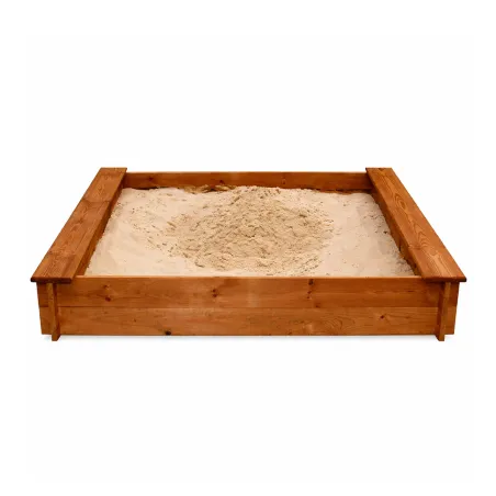 Bac à sable en bois 120x120 cm - Jeu extérieur enfants