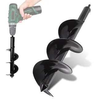 Tarière pour perceuse Ø9 cm - Creusage facile au jardin