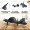 Tarière pour perceuse Ø9 cm - Creusage facile au jardin