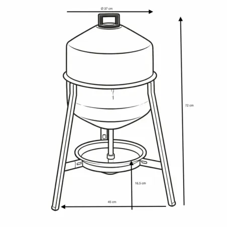Kit abreuvoir 30L + mangeoire anti-nuisibles 5kg Feedomatic