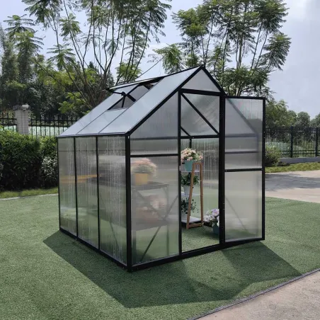 Serre aluminium 3,13 m² - Polycarbonate 177x177x192 cm