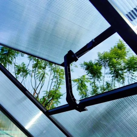 Serre aluminium 3,13 m² - Polycarbonate 177x177x192 cm