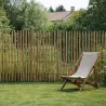 Clôture en châtaignier PEFC - 5m x 1,5m - Écart 6-7cm